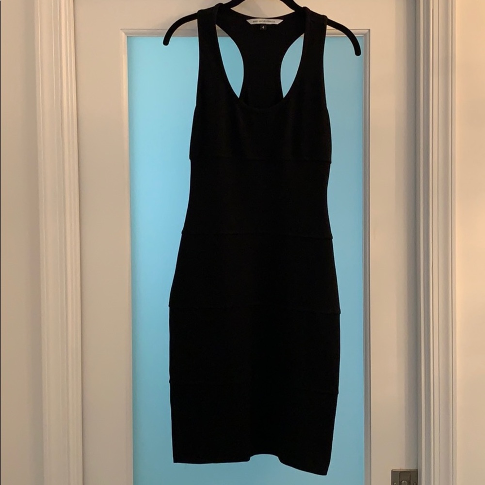 Black knit bodycon Diane Von Furstenberg dress!